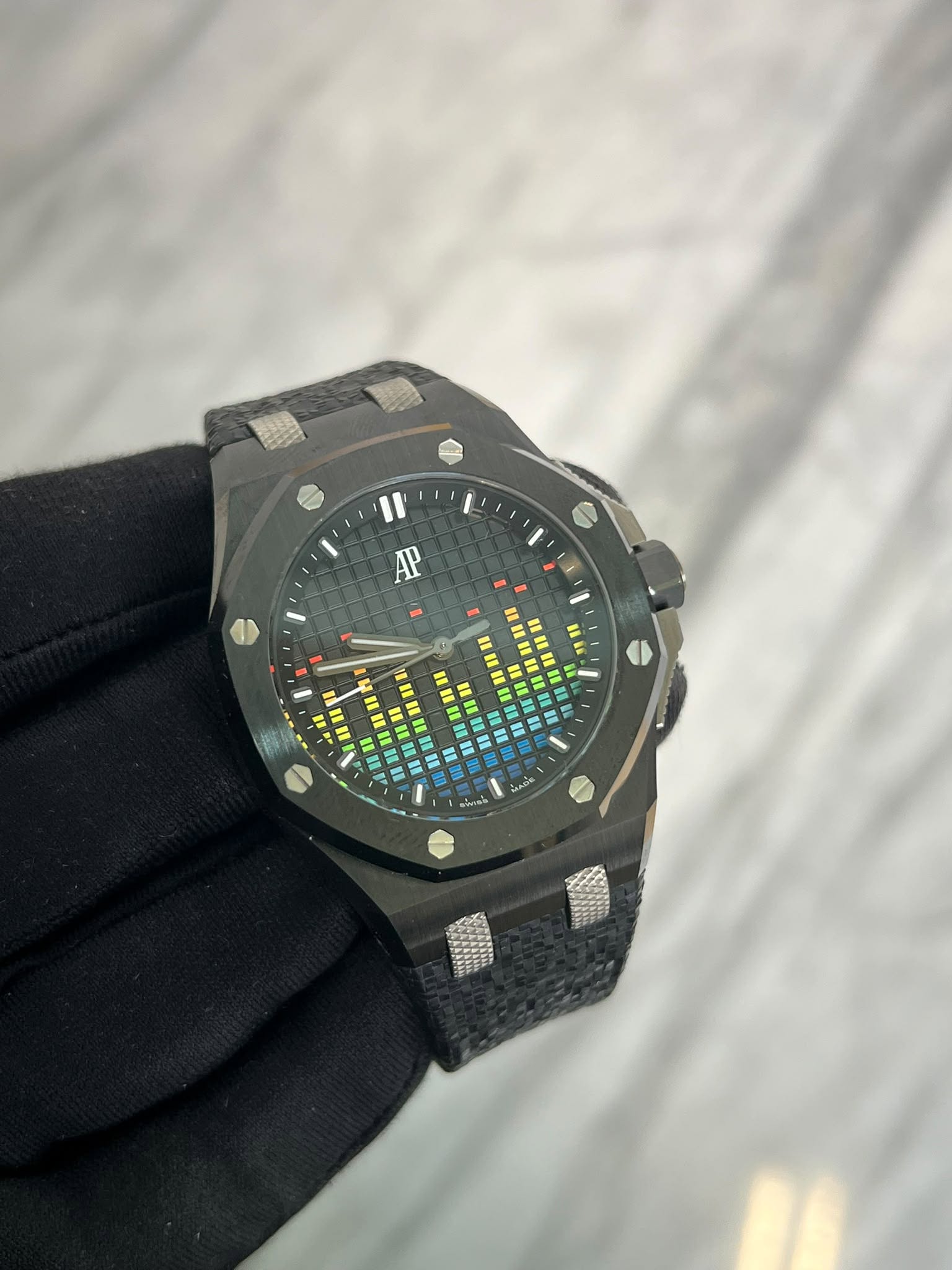 May be an image of digital watch and text