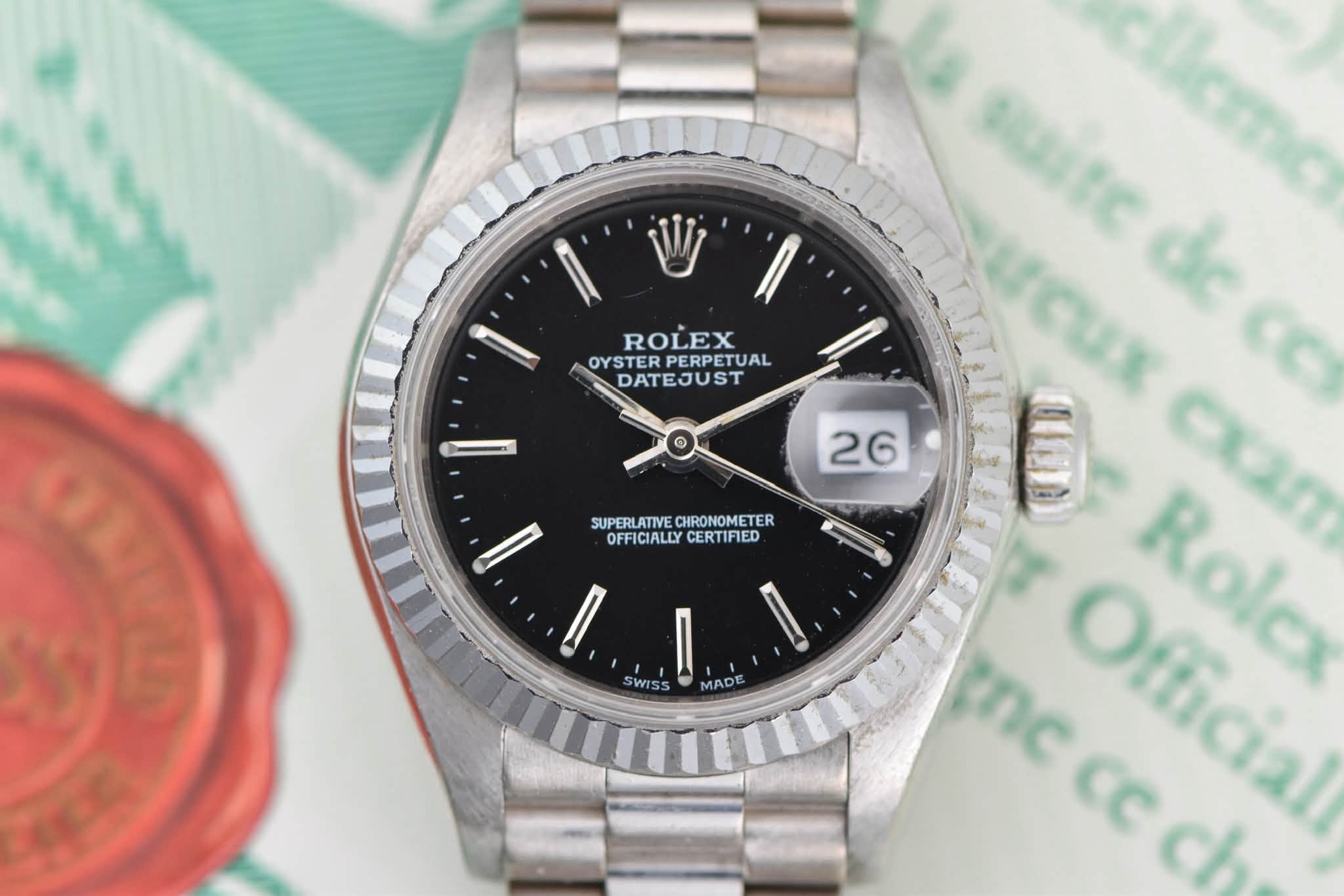 May be an image of wrist watch and text that says 'ROLEX OYSTER RPERPETUAL DATEJUST I SUPERLATIVECHRONOMETER SUPERLATIVE CHRONOMETER OFFICIALLY OFFICIALLYCERTIFIED CERTIFIED !…