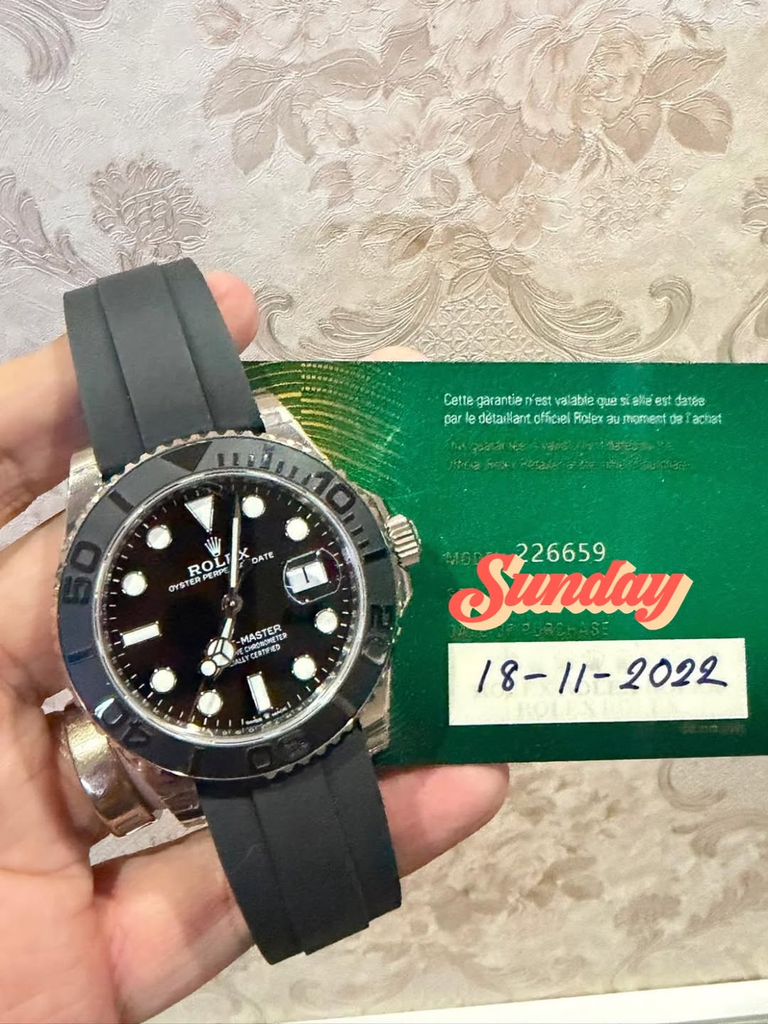 May be an image of wrist watch and text