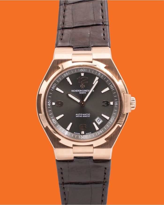 May be an image of wrist watch and text that says '160 55/ 5 5 50 VACHERON CONSTA NIST GENEV VACHERON.CONSTA NEVE VE I 10 45 15 AUTOMATIC TOMATIC MATIC AUTO A ANTH NTIMIGNETIC…