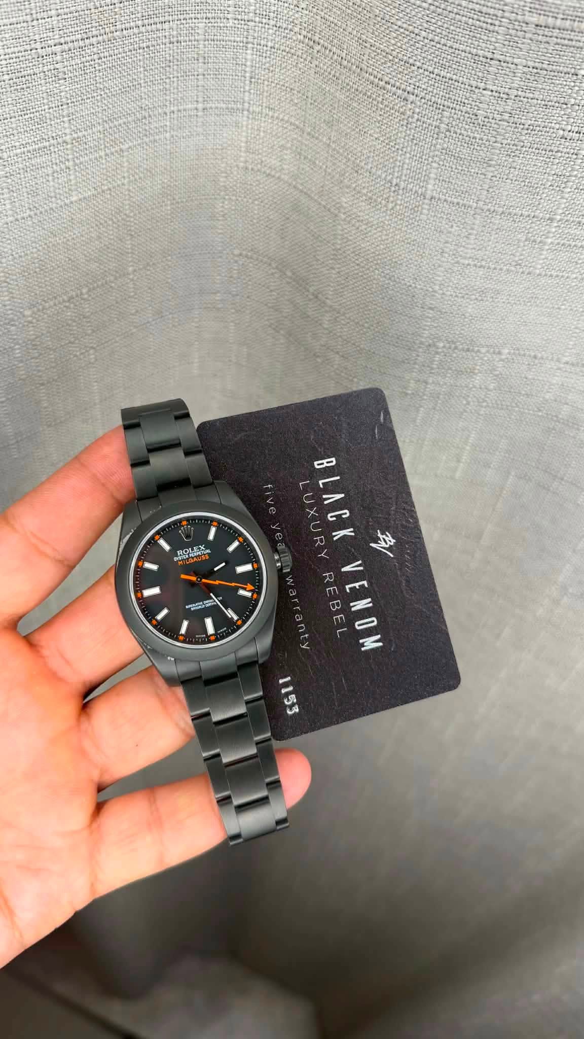 May be an image of digital watch and text that says 'BOLEX LUXURY XURY BLACK 身 anty REBEL BE B VENOM 1155'