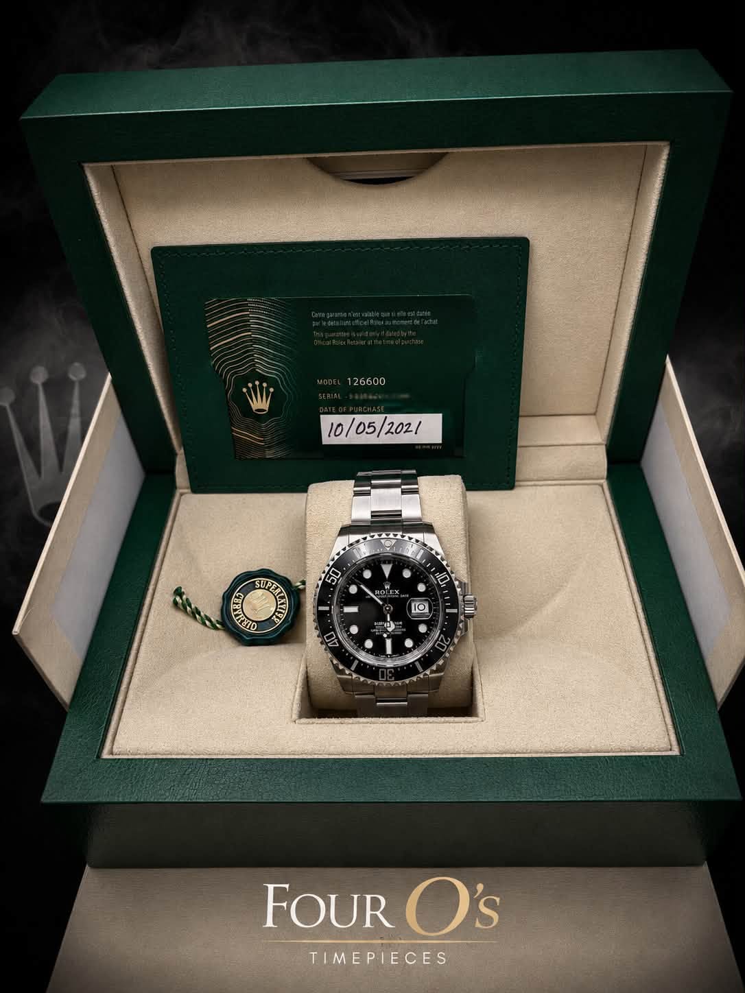 May be an image of wrist watch and text that says ' /05/2021 /202/ 10/05 TeT 50 ン ខ D AND 10 ツ F 1 FOUR FOURO's O' TIMEPIECES'