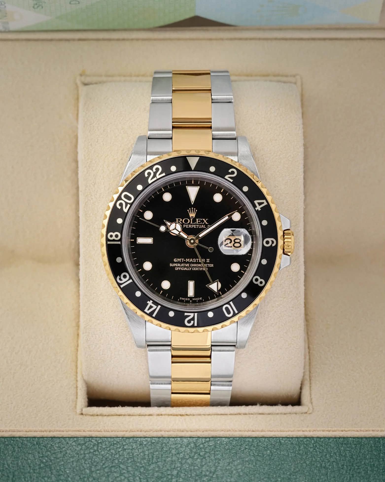 May be an image of wrist watch and text that says '22 20 2 R ROLEX 8 4 一 28 GNT GNT-MASTERII ASTER ERLATTIEOION STER 6 นำนมิน '