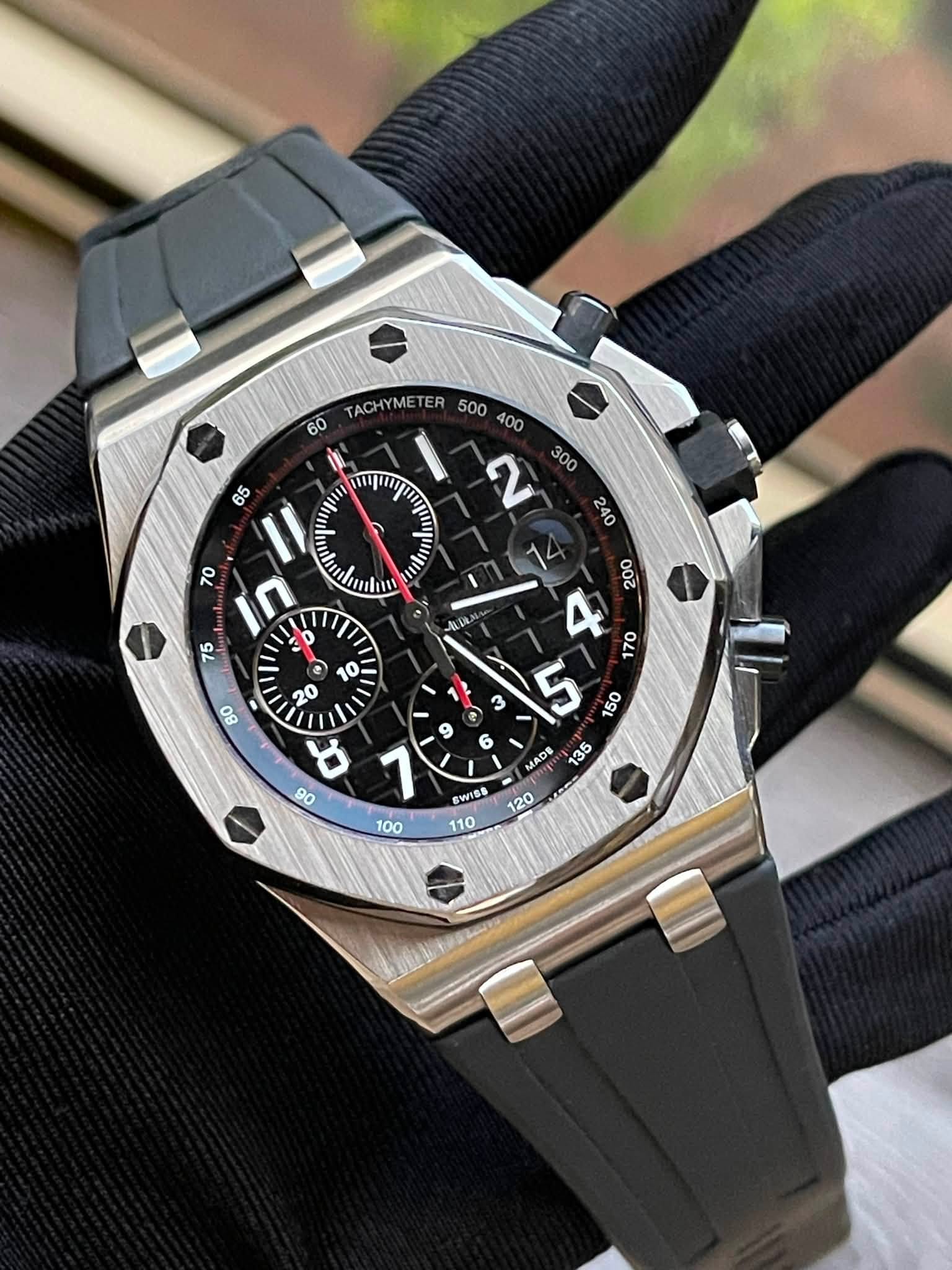 May be an image of wrist watch and text that says '60 65 u מייי 70 240 لراسس yn n TACH TACHYME TER MADE ELIU 10 7 / 20 80 6 D SWISS 110'
