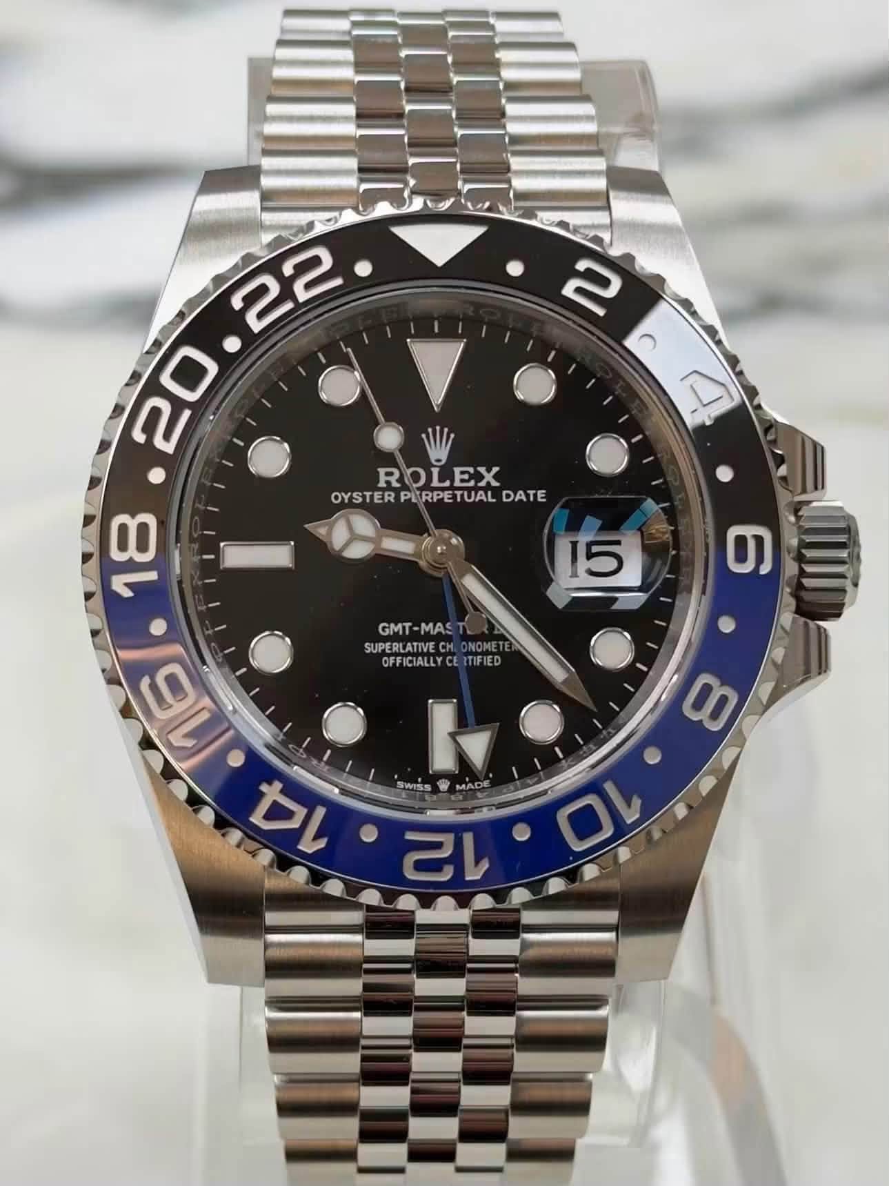 May be an image of wrist watch and text that says '2 ب ROLEX OYSTER PLRPE TUAL OYSTERPIRPETUALDATE DATE 15 س / GMT-MAS MAS GMT SUPERLATIVEC SUPERLATIVECHONOME ECH…