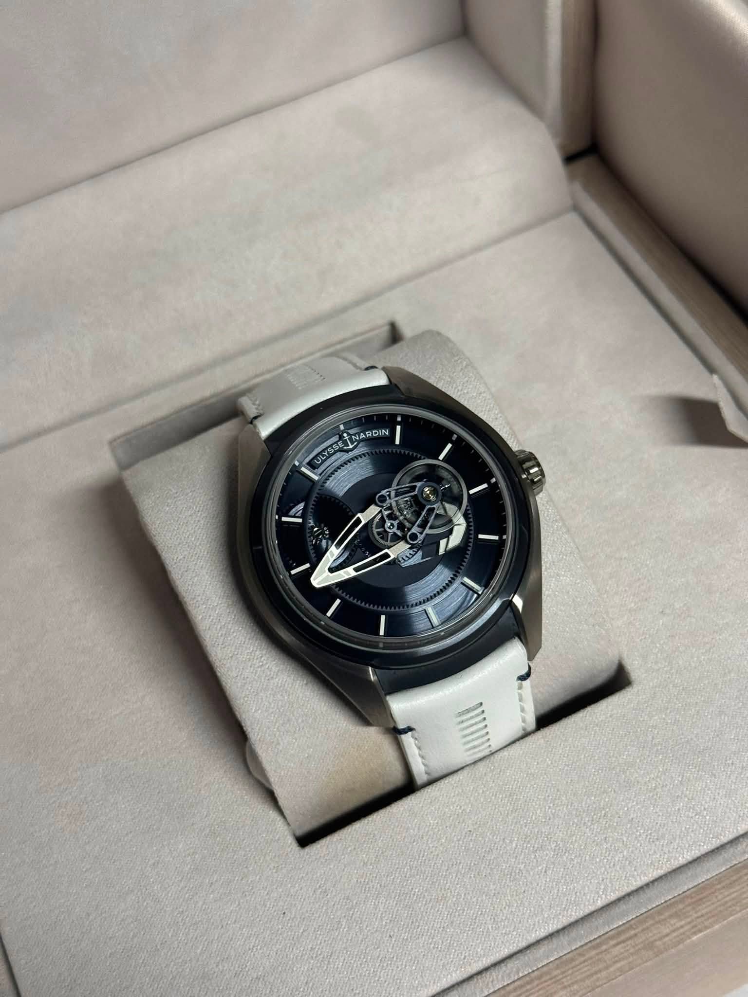 May be an image of digital watch and text that says 'ULYSSE UL NARDIN'