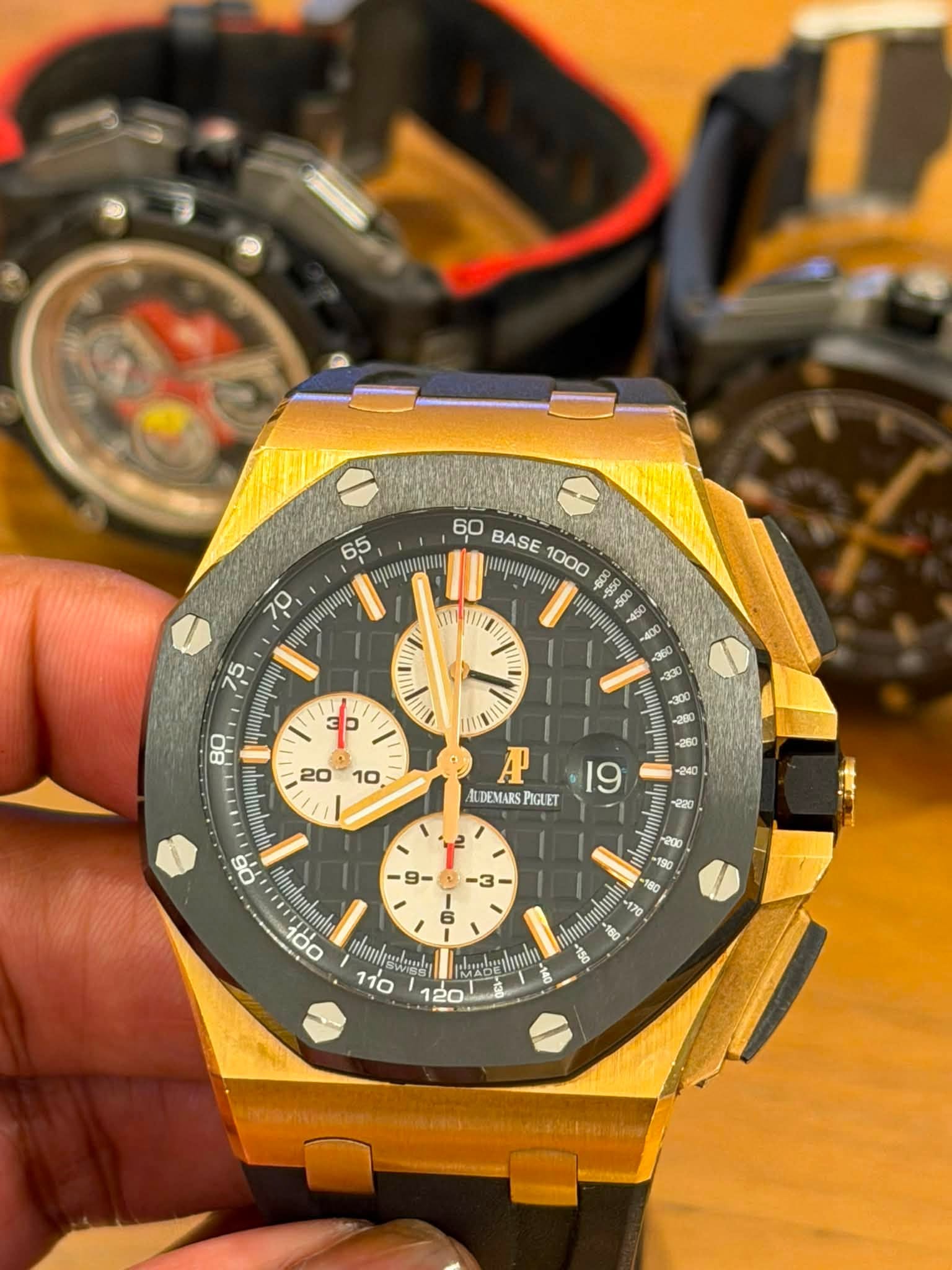 May be an image of wrist watch and text
