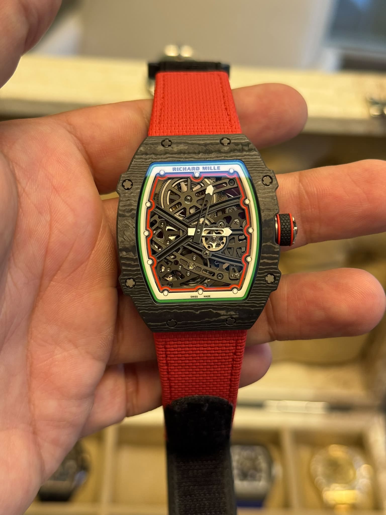May be an image of digital watch and text