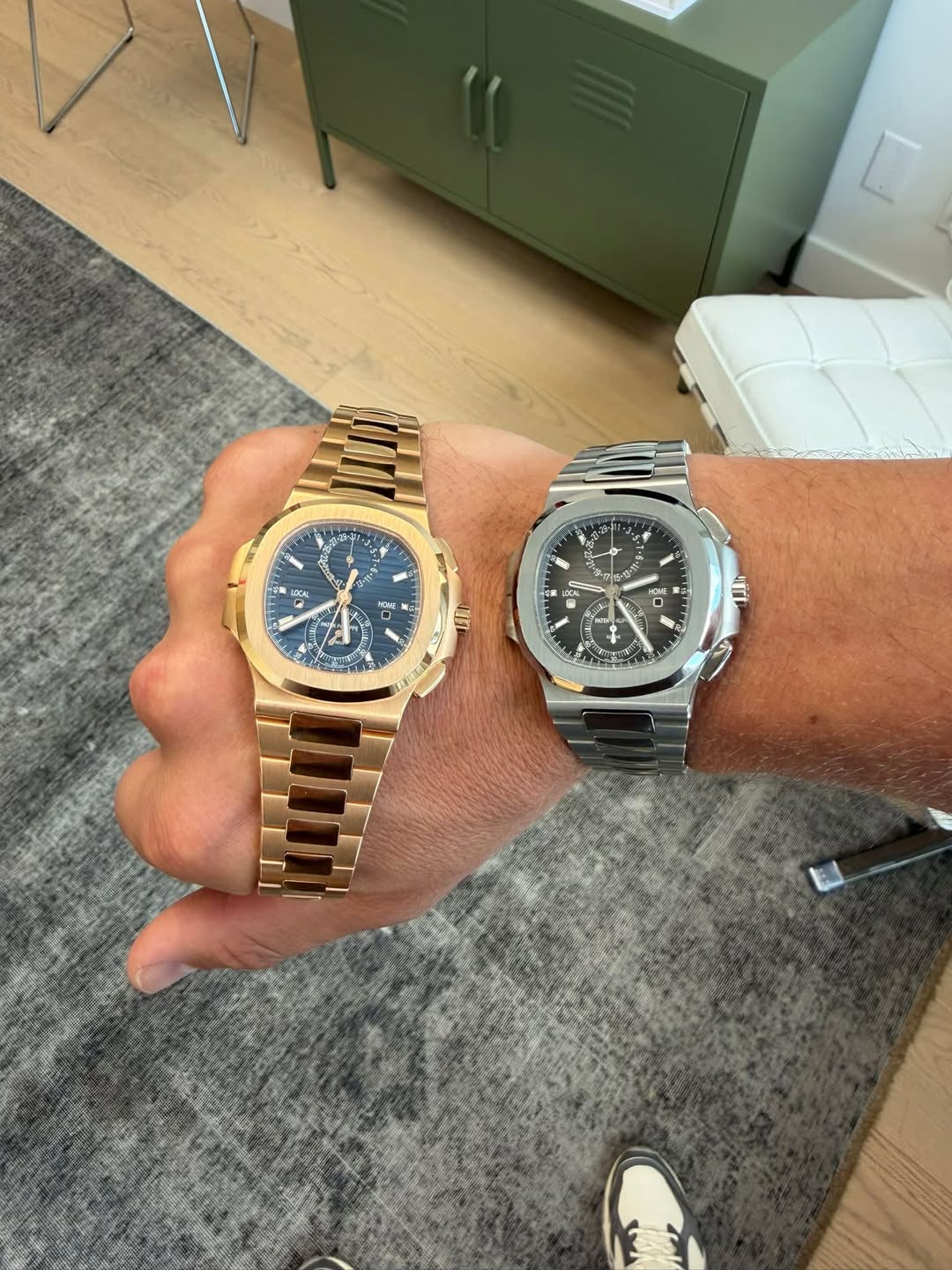 May be an image of wrist watch and text