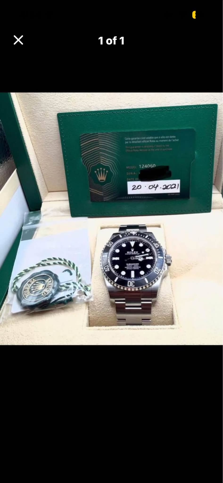 May be an image of wrist watch and text that says 'X 1of1 သ၁် कਾ ตอโร 1 2 ー - POn 40 2 DE'