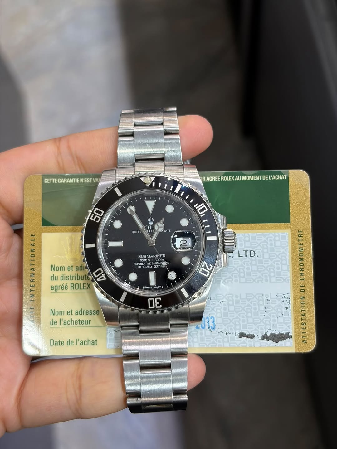 May be an image of wrist watch and text that says 'CETTEGARANTIEN'ESTVAM VAI CETTE GARANTIE N'EST AGREE RAGREEROLEXAUMONENTOELACHAT ROLEX MOMENT EL L'ACHAT 50 ON DVST 10 PTk…