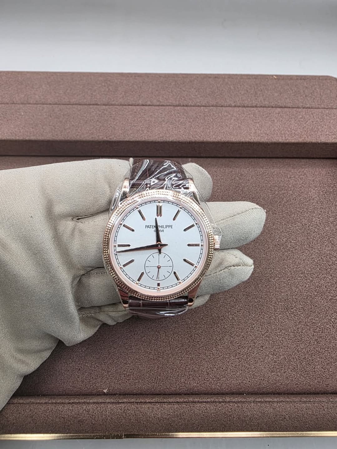 May be an image of wrist watch, leather and text that says 'PATE PHILIPPE EVT /'