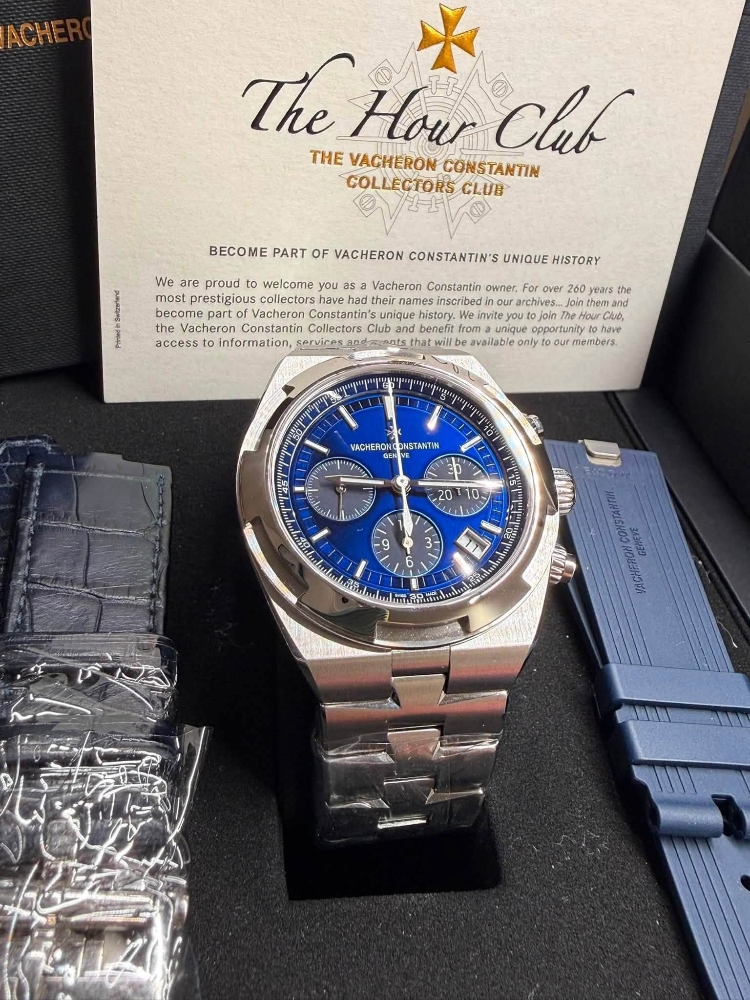 May be an image of wrist watch and text that says 'ACHE The Hour Club THE VACHERON CONSTANTIN COLLECTORS CLUB BECOME PART OF VACHERON CONSTANTIN'S UNIQUE HISTORY We proud…