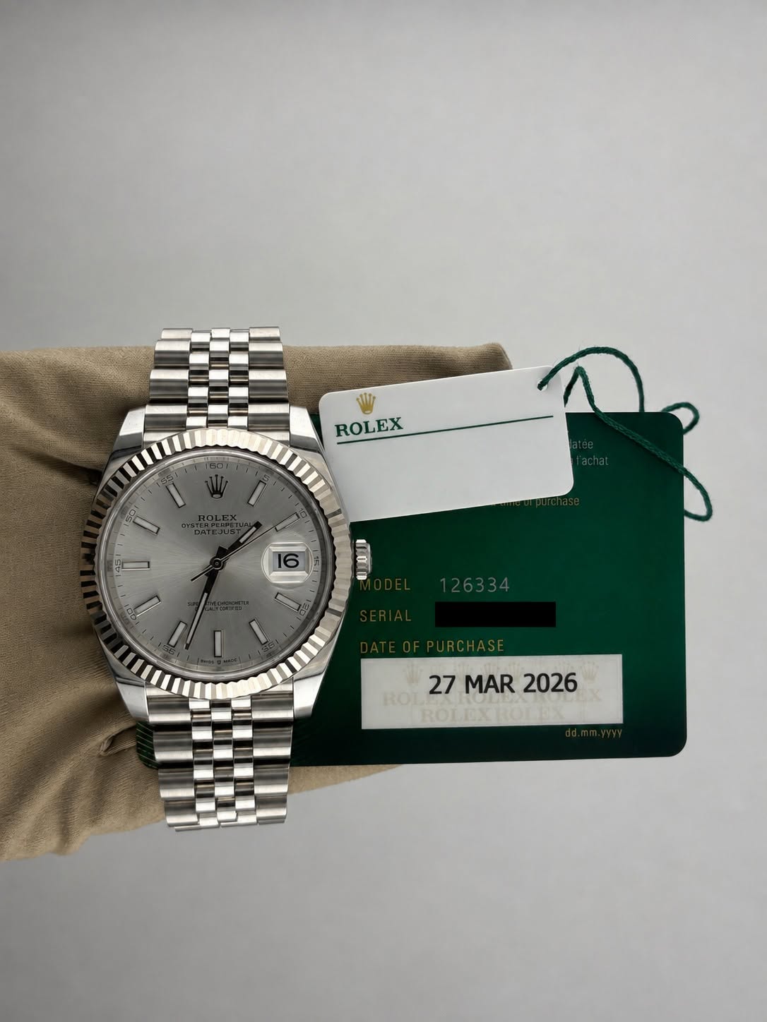 May be an image of wrist watch and text that says 'ROLEX 16 ரனாா 27 ROT MAR MAR2026 2026 ROLEXROT'