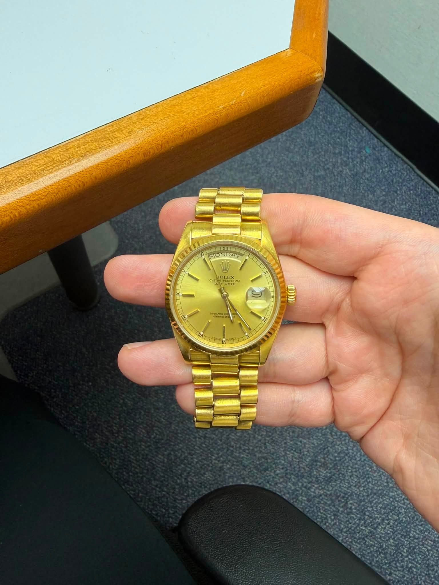 May be an image of wrist watch