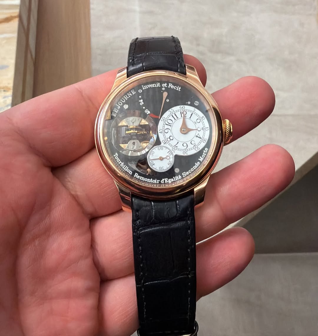 May be an image of wrist watch and text that says 'Invenit et Fecit EJOURNE DURNE ဖ ၁ ن r O 9 G 30 Be orte bl Tourbillon Seconde Remontoir dEgalits'