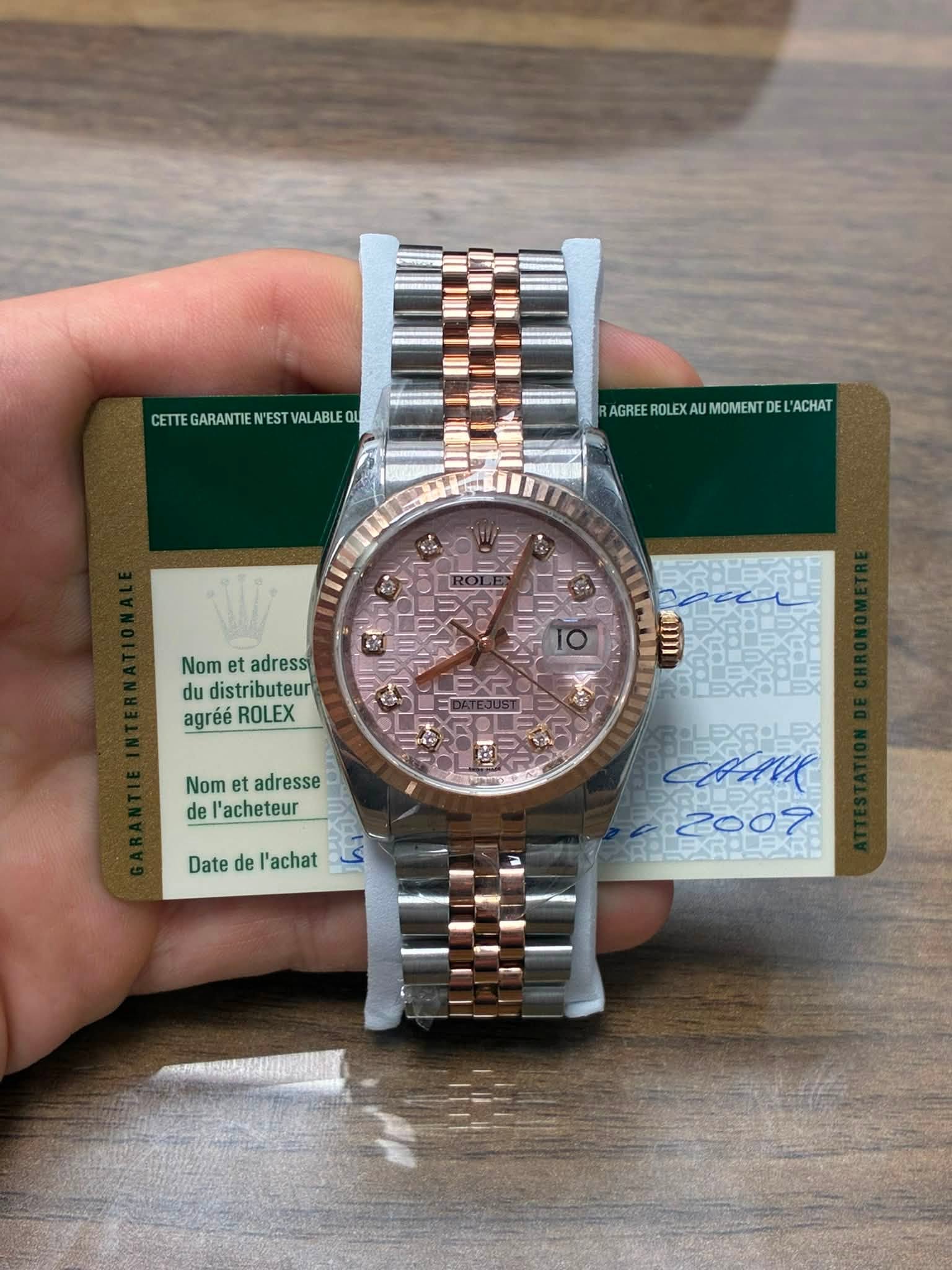 May be an image of wrist watch and text that says 'CETTEGARANTIENESTVALABLEOL CETTEGARANTIE LABLEQU AGREROLEXAUMOMENTDEL'ACHAT AGREEROLEX MOMENT ACHAT Nom Nometadressi et adressi…