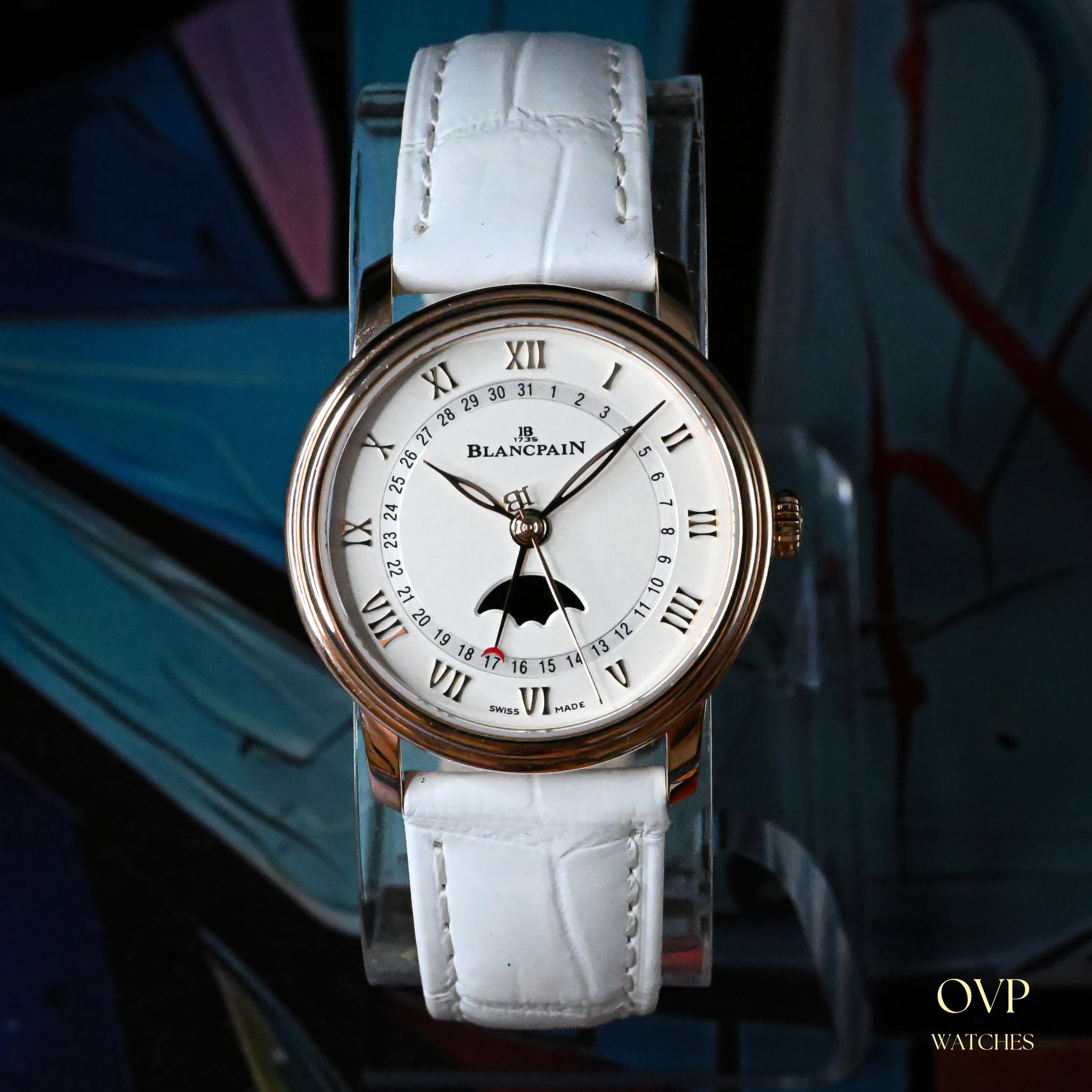May be an image of wrist watch and text that says 'y 5 II XI XII BLANCPAIN 25 2 IX జ్್ರಿ 2 ج 2 2 21? 20 1918 VII SMASS 9 (e 6 6 8 III 1 OU1L IIII 03 7 MACE 5 OVP W WATCHES'
