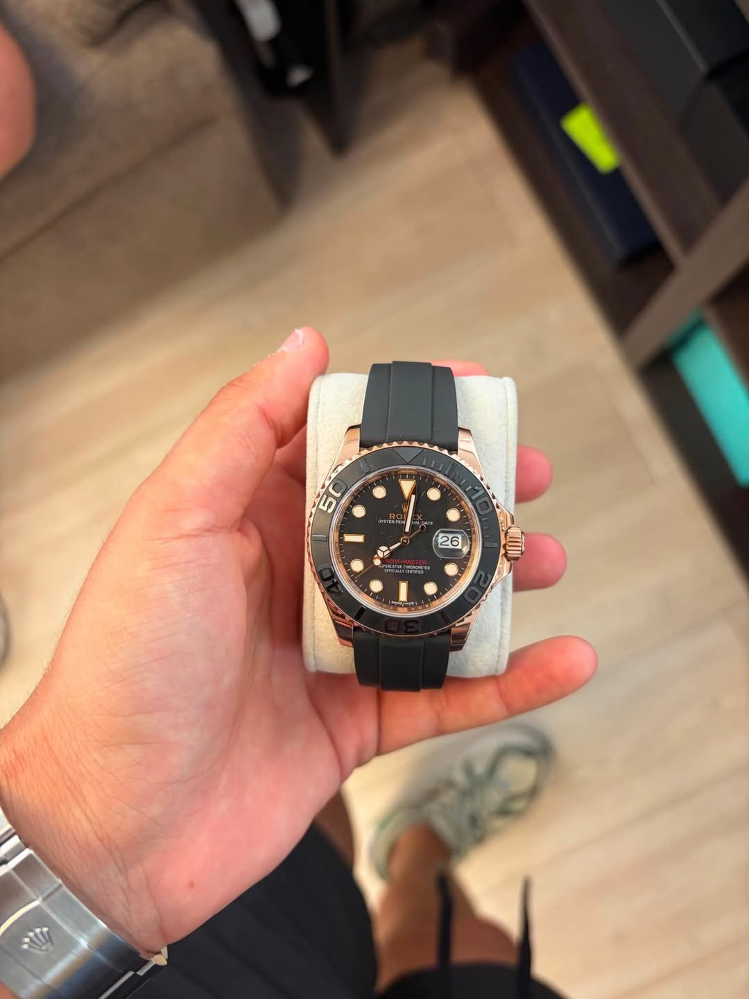 May be an image of wrist watch and text
