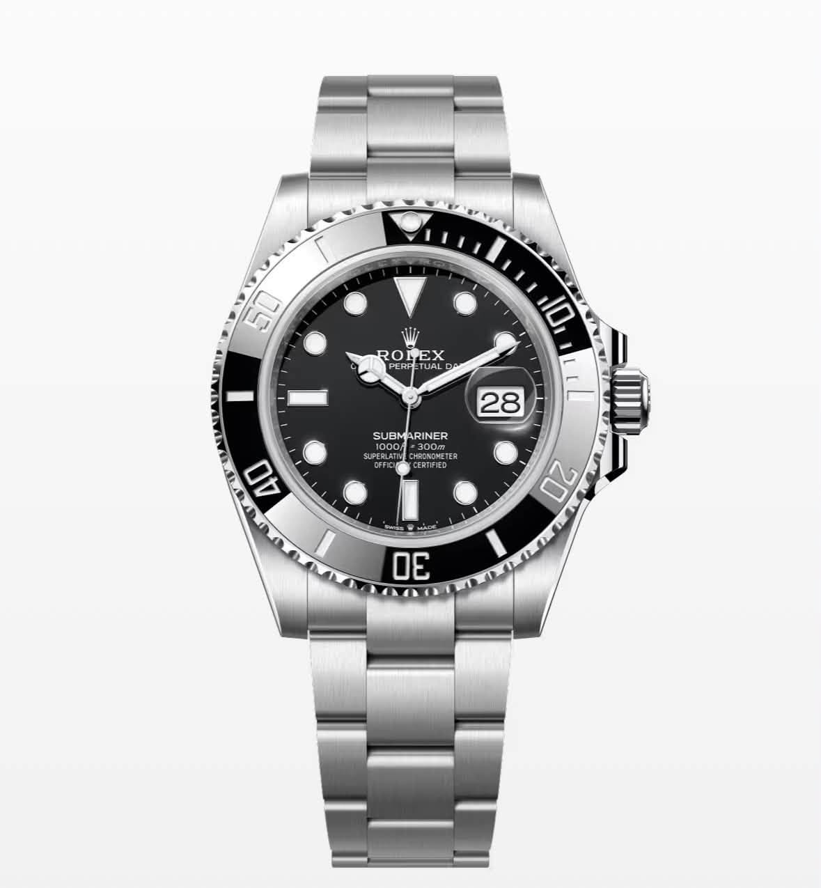 May be an image of wrist watch and text that says '50 5L ROPEX PE ROL PERFETUAL PERE UAL 10 28 SUBM SUBMARINER T =300m MSCNGMETRO SUPERLA COSRTFER MRONOMLTER RONOME 40 20 30'