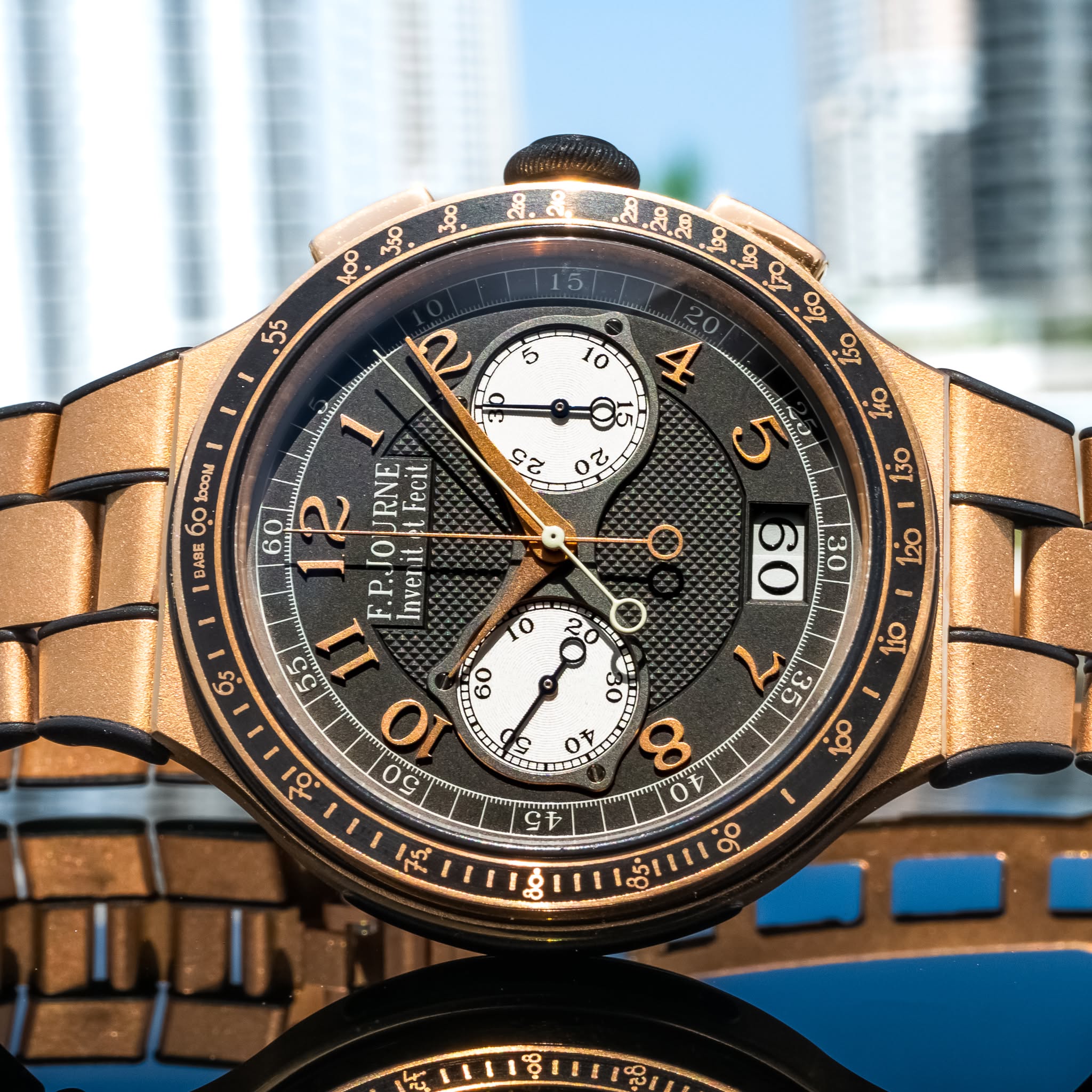May be an image of wrist watch and text that says ' I 10 2 S ١ 1 toooM 60 BASE 09 SS Hr οει ហ 0z R Fecit! 1 .P.JOURNE URNE L Inveril 1 65 ज् 5 09 0E ا 3S 00 O O 10 60 សកកា្ត S0…