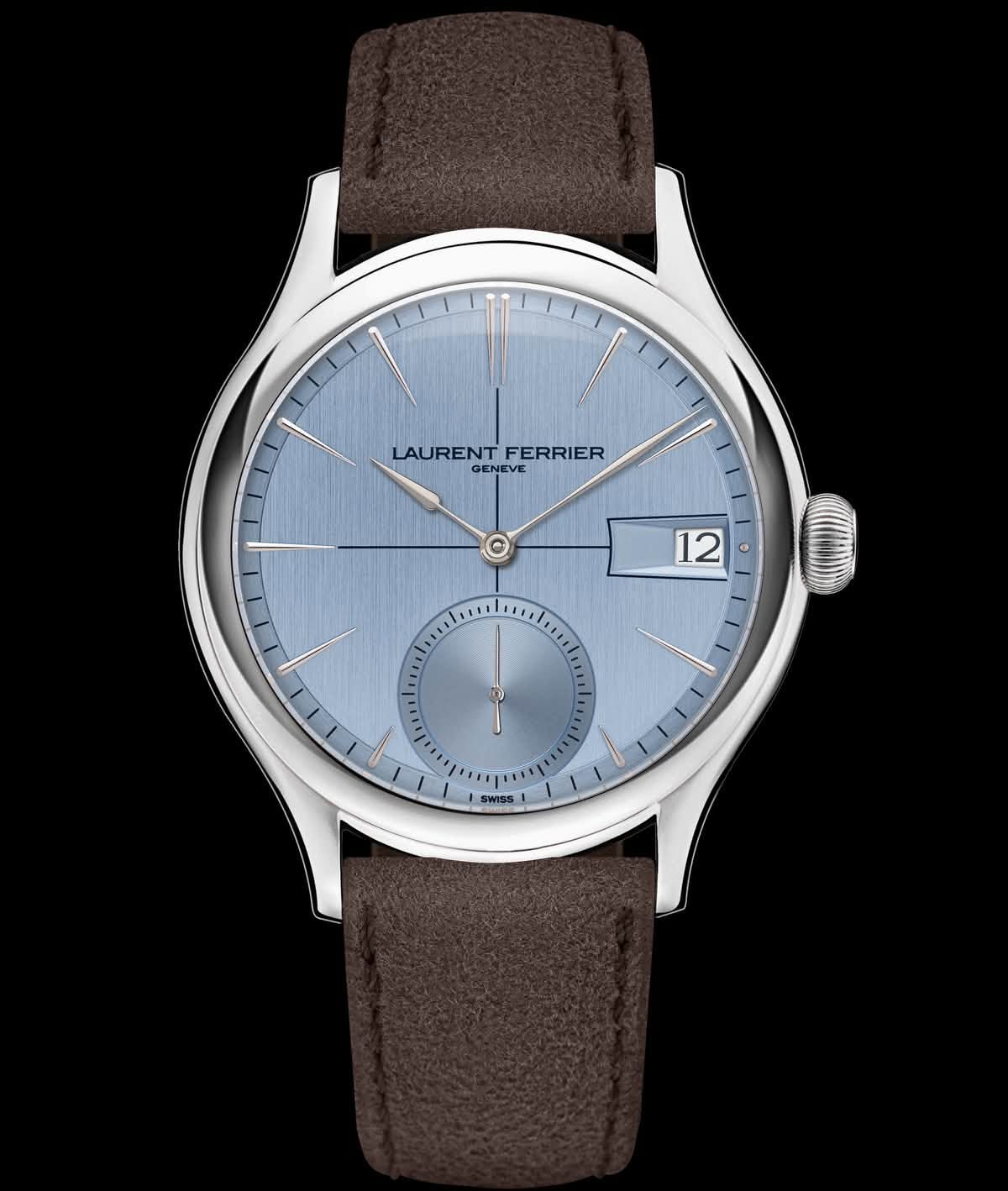 May be an image of wrist watch and text that says 'LAURENT LAURENTFERRIER FERRIER GENEVE 12 111 - SWISS'