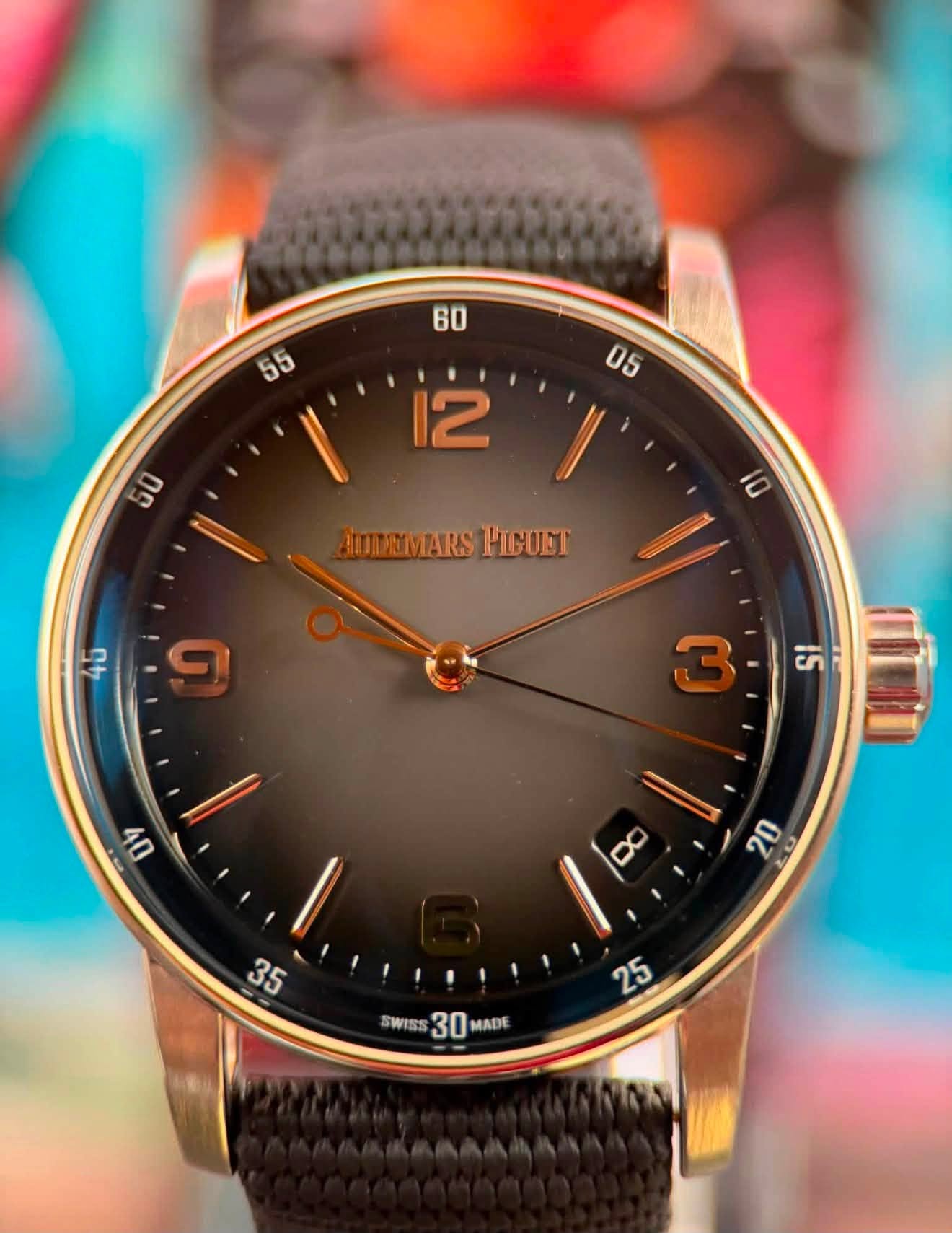 May be an image of wrist watch and text that says '60 55 ١ 50 12 05 I JUNEMVARS PICUET 45 و IS ى DV / swiss30MADE SWISS 30 MADE NINK NNN'