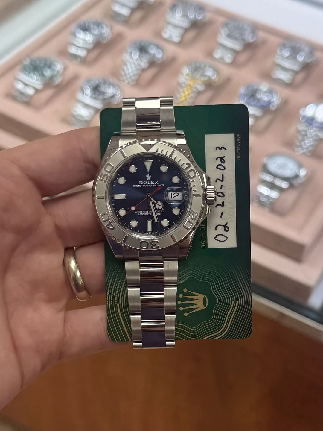 May be an image of wrist watch and text
