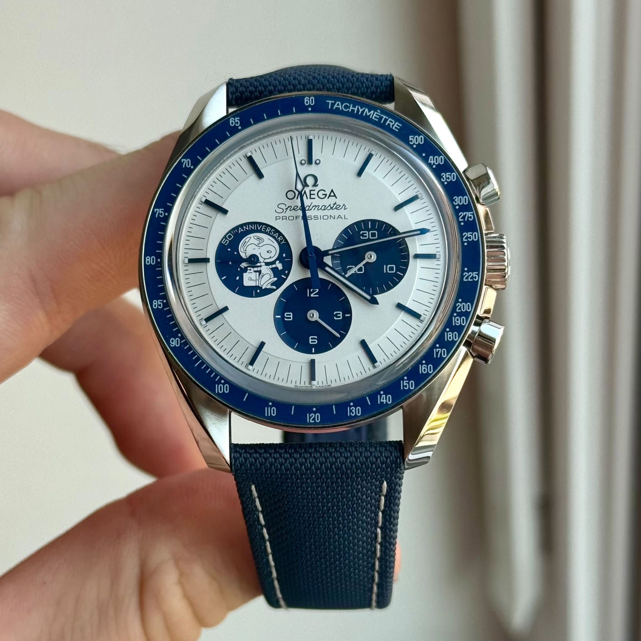 May be an image of wrist watch and text that says '65 20 60 TACHYMETRE TRE ခ OMEGA Sne amaster PRET PROT BIONAL 50 אתי AN م اة 250 0 10 ហ I2 9 225 οι ររ 1I0 40'