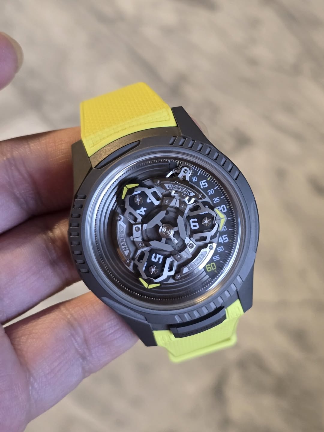 May be an image of digital watch and text