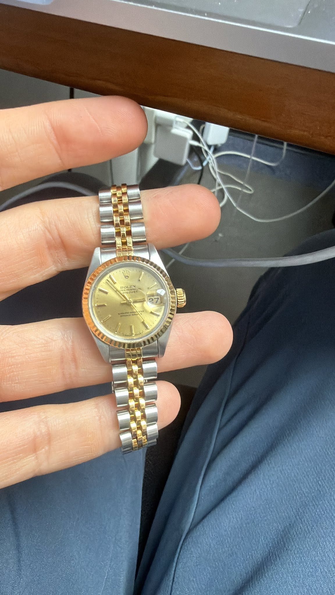 May be an image of wrist watch