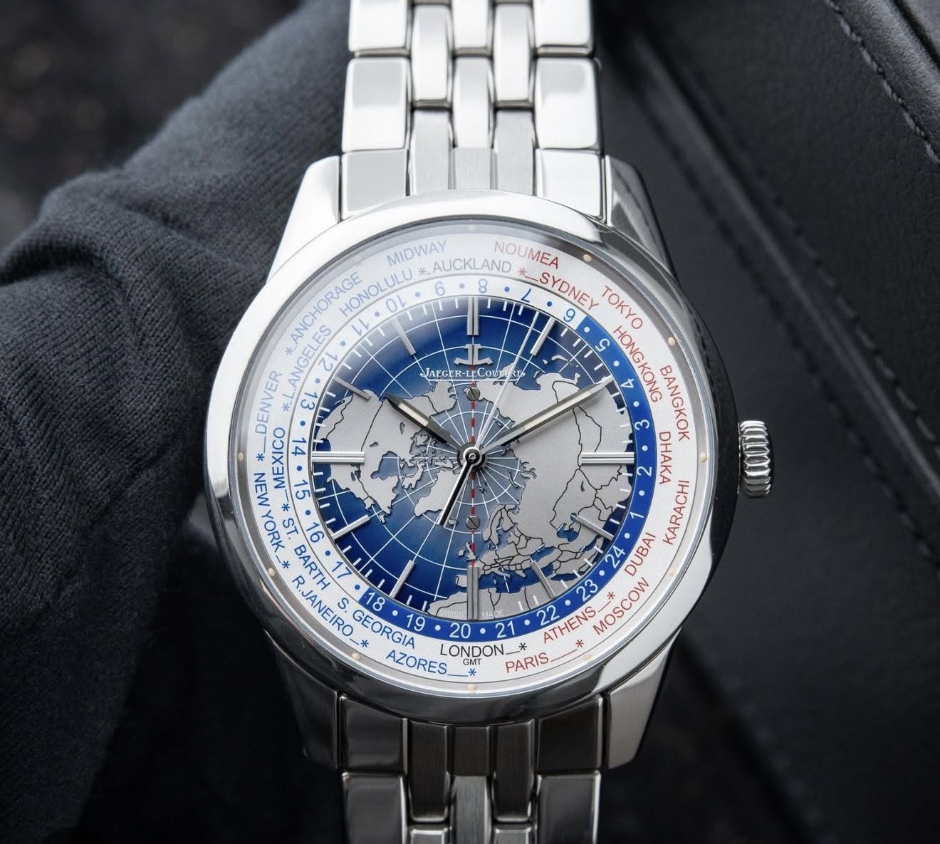May be an image of wrist watch and text that says 'MAECE JAECER-LECOL MIDWAY AUCKLAND SYDNEY TOKYO NOUMEA *ANCHORAGE ES HONOLULU 8 9 ANGETE L DENVER ؟ HONGKONG BANGKOK * MEXICO…