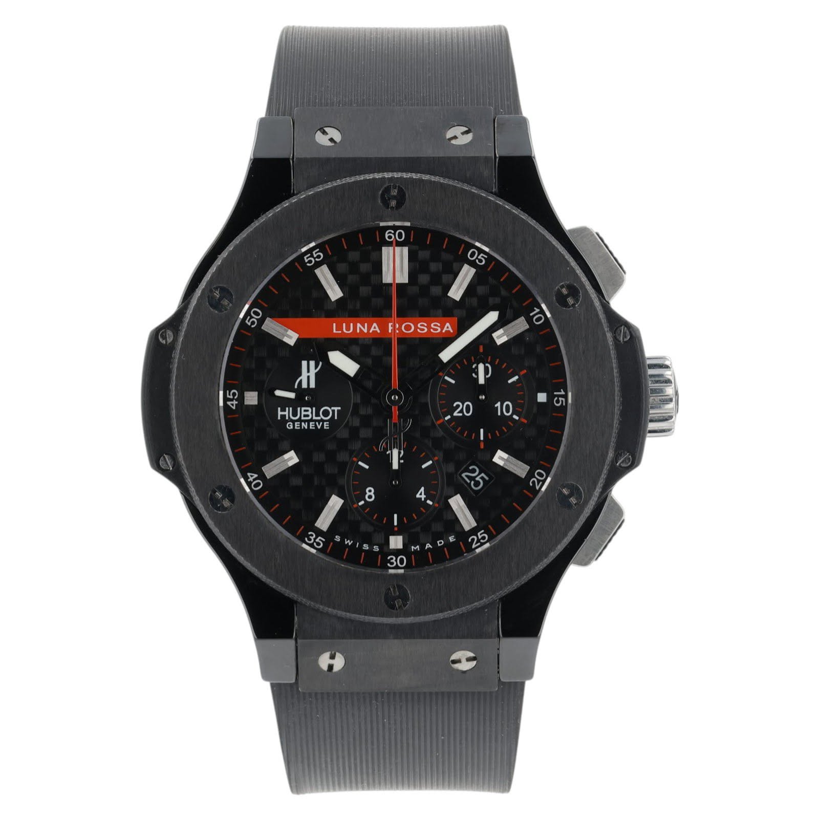 May be an image of wrist watch and text that says '60 60 55 O5 LUNA LUNAFOSSA F:OSSA 0 Ж P HUBLOT GENEVE ತ5 SW 30'