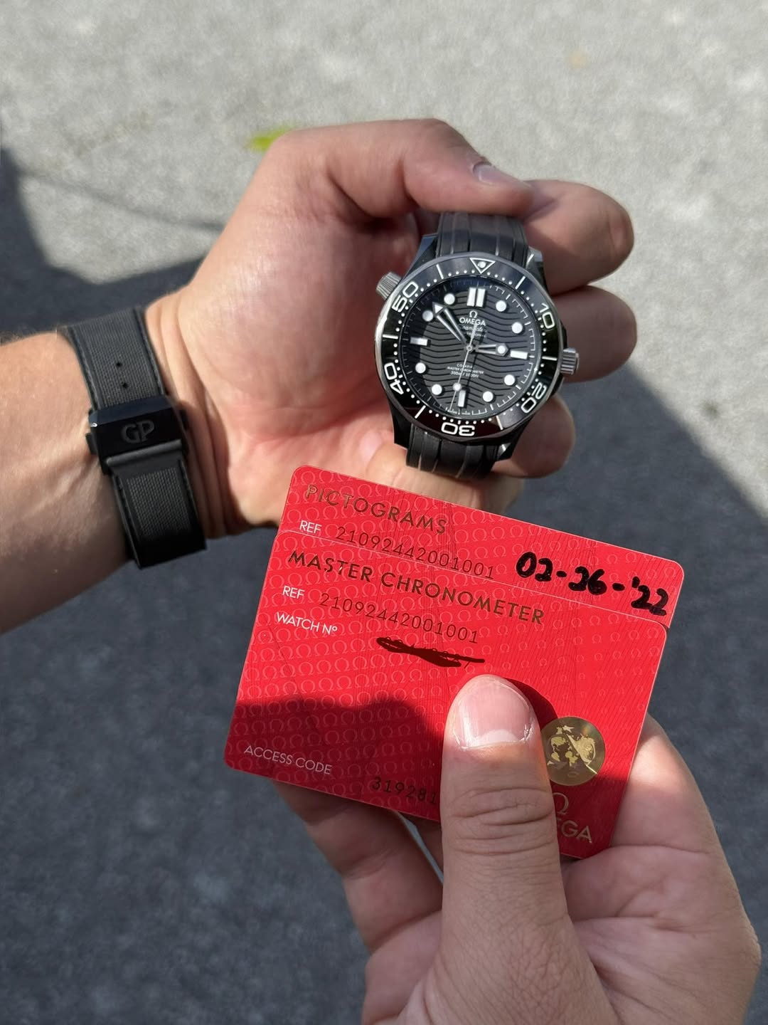 May be an image of digital watch, ticket stub, money and text that says 'خن 0 ONEOA 0 ば 管所 40 10 ١٠ A 0 20 e 0E ህ ساف_اصه REF PICTOGRAMS MASTER CHRONOMETER 02-26-'22 REF WATCH…