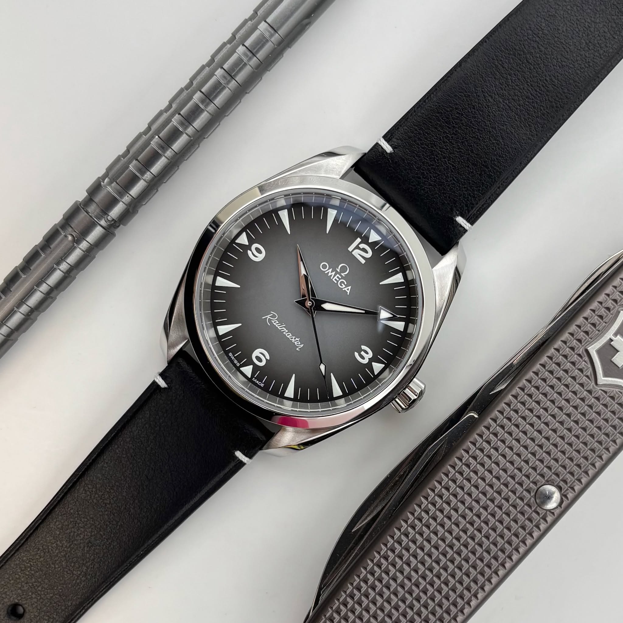 May be an image of knife and wrist watch
