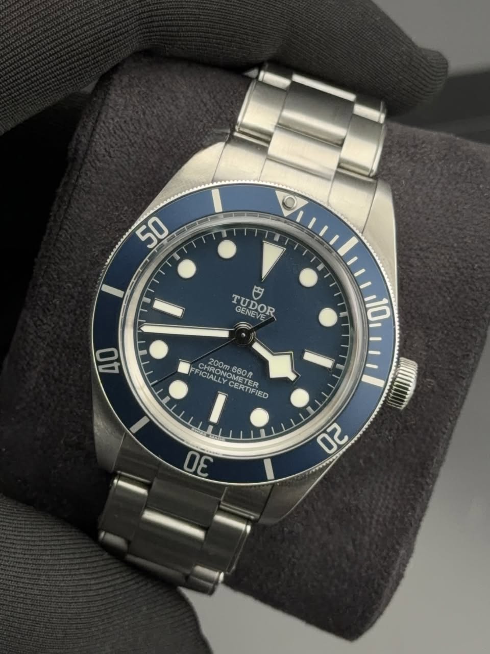 May be an image of wrist watch and text that says '50 2 TUDOR 円 GENEVE 40 10 CHRONG 200m 660f FICIALLY MAALTY CERTIFIED FIED OMETER ETER CERTIF 20 30'