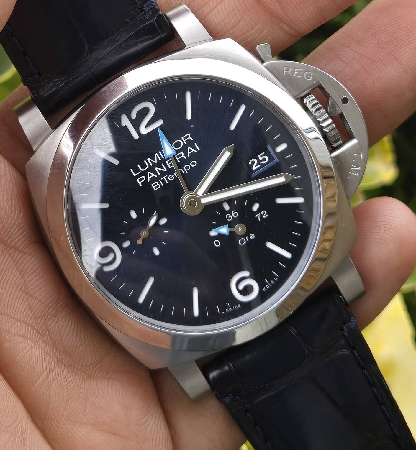 May be an image of wrist watch and text that says 'REG aww ሚጥያ แบ 12 OR RAI npo LUMI LUMILOR PANE PANERA BiTer o O Ore e 9 6 神色ひな 名つ GWI5S'
