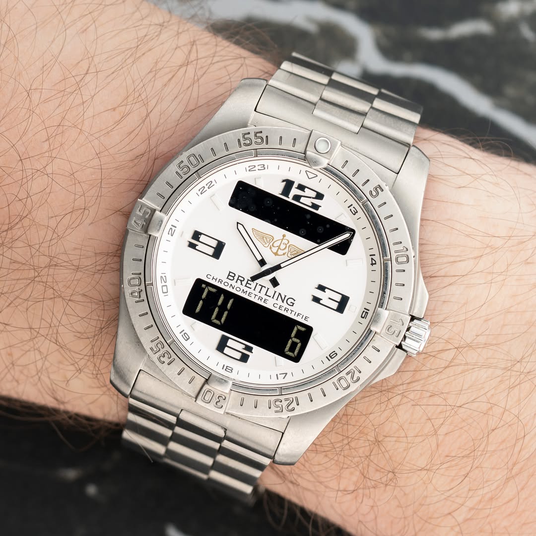 May be an image of digital watch and text that says '50 A : 123 S O မ גם ด้ชเ 14 10 আকি کتا CHRC CHRONOMETRE PUCAE BREITLING EITLING NOMETRE CERTIFSE 8 1351 9 热 श S 1E 17 S…