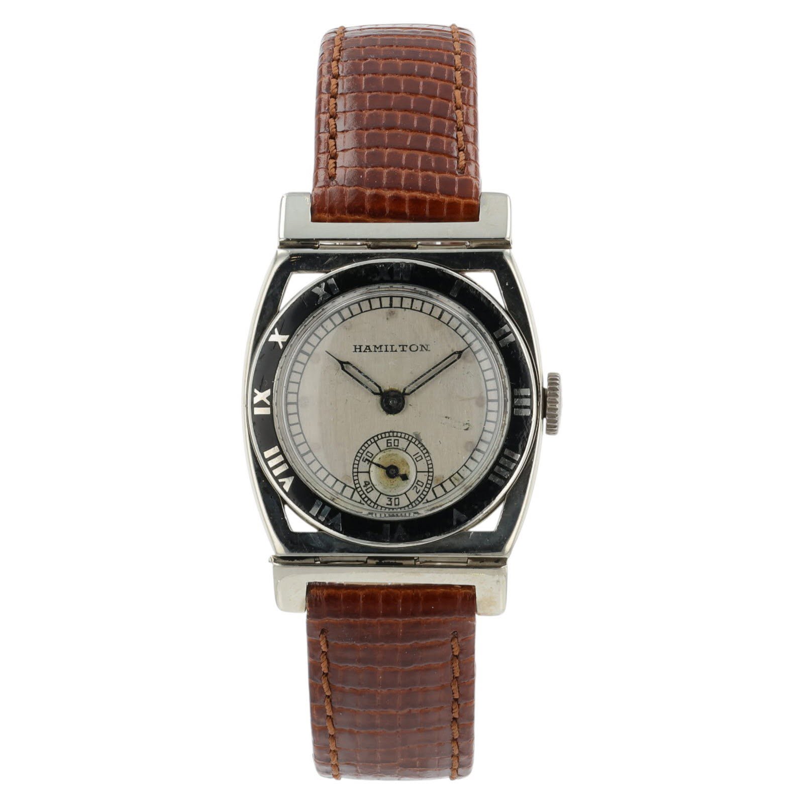 May be an image of wrist watch and text that says 'x HAMILTON HAMILTON ON HAMIL IX VIII'