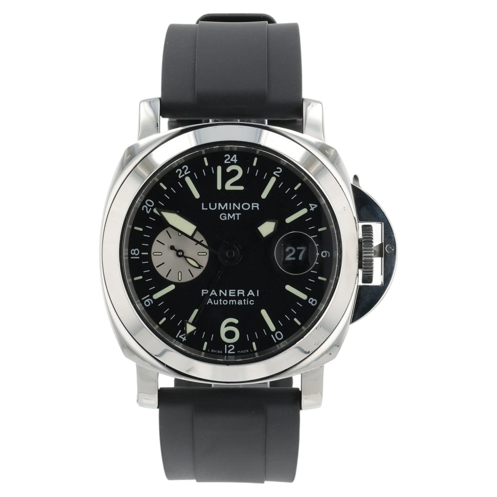 May be an image of digital watch and text that says '2 I 24 22 12 LUMINOR NOR LUMI GMT 20 T X 4 8 - S X α 0 ® 6 6 ထ PANERAI Automatic '
