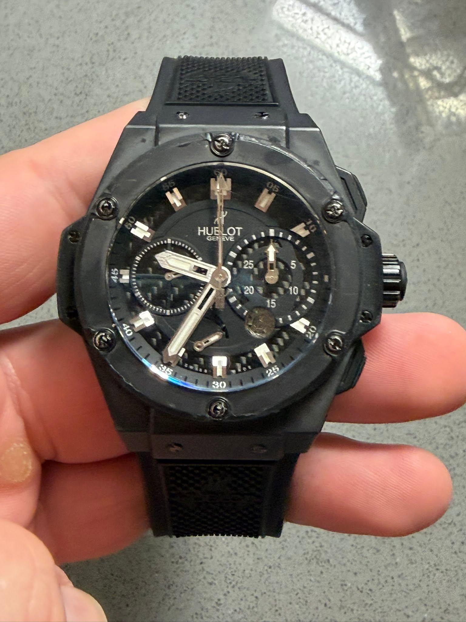 May be an image of digital watch and text