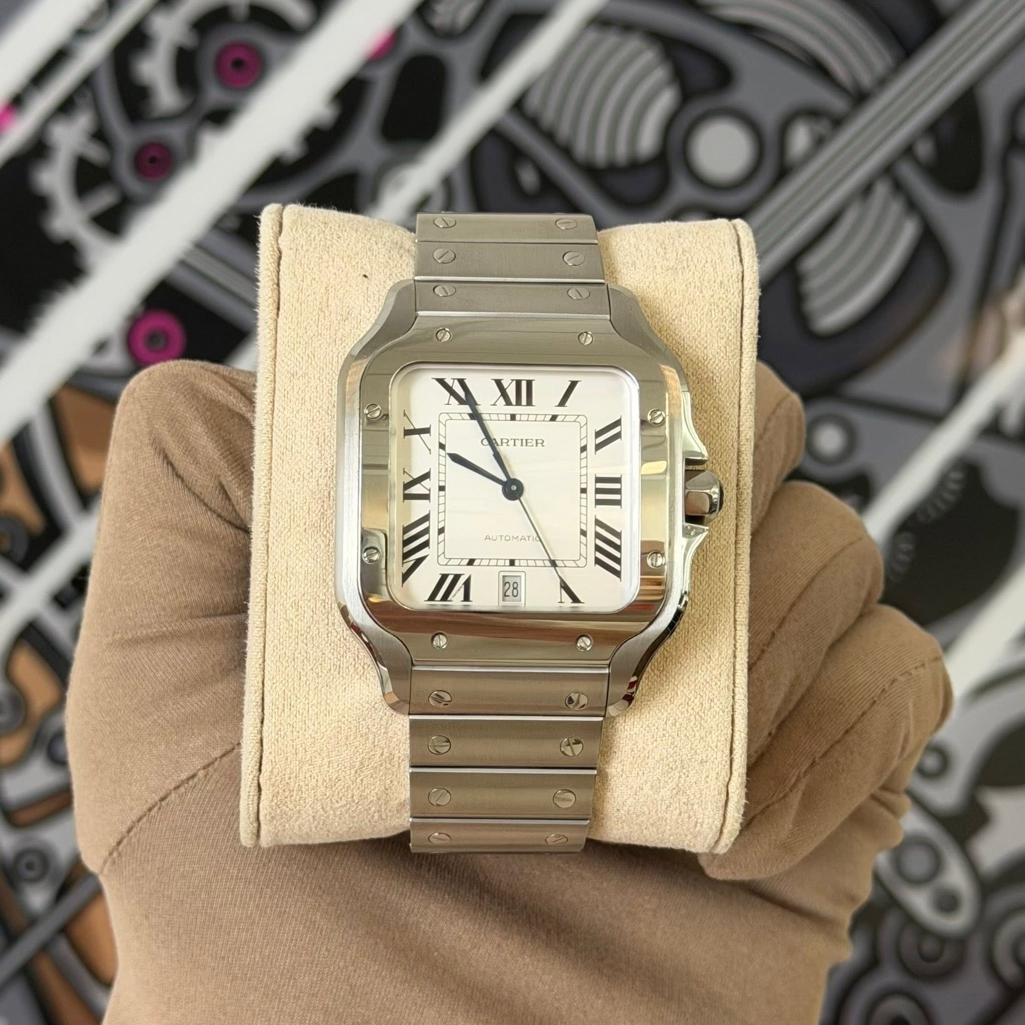 May be an image of wrist watch and text