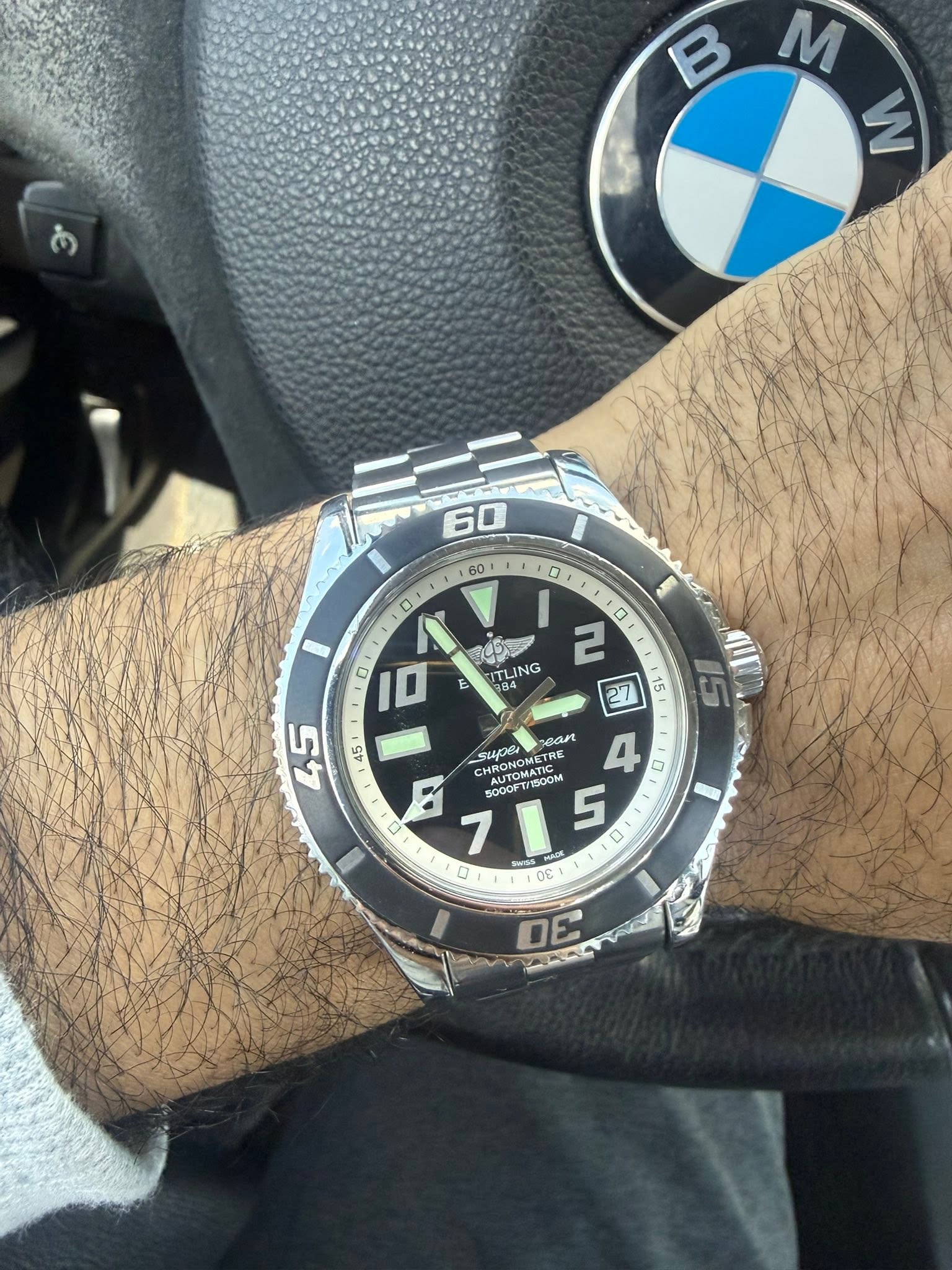 May be an image of digital watch and text that says 'B M W USS 0 D E UTLING ยก Gart 4 1 Suypee CHRONOMET RONOMETH TRE OMAE 0 SOOOFTIR DOOETI AUTOMAT TOMATIC T/BOOM SOOM 5 0 D 7…