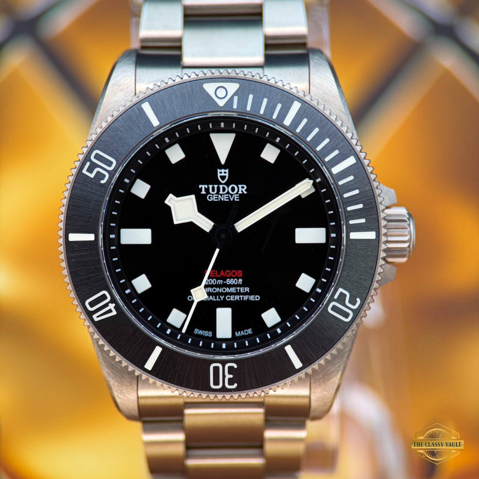 May be an image of wrist watch and text that says '50 TUDOR GENEVE 200円 200m-660 -660 RONOMI RONOMETE ETE TER ER ALLY CERTIFIE ERTI IED AO SWISS MADE 20 I 30 THECLASSYNAUET…
