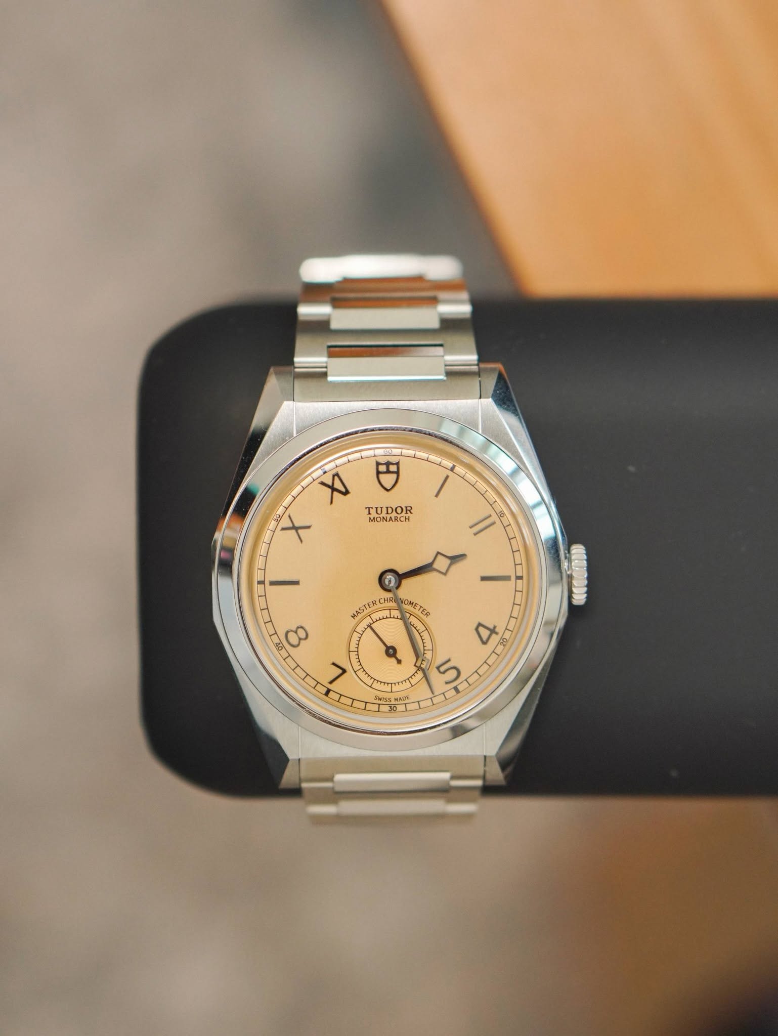 May be an image of wrist watch and text