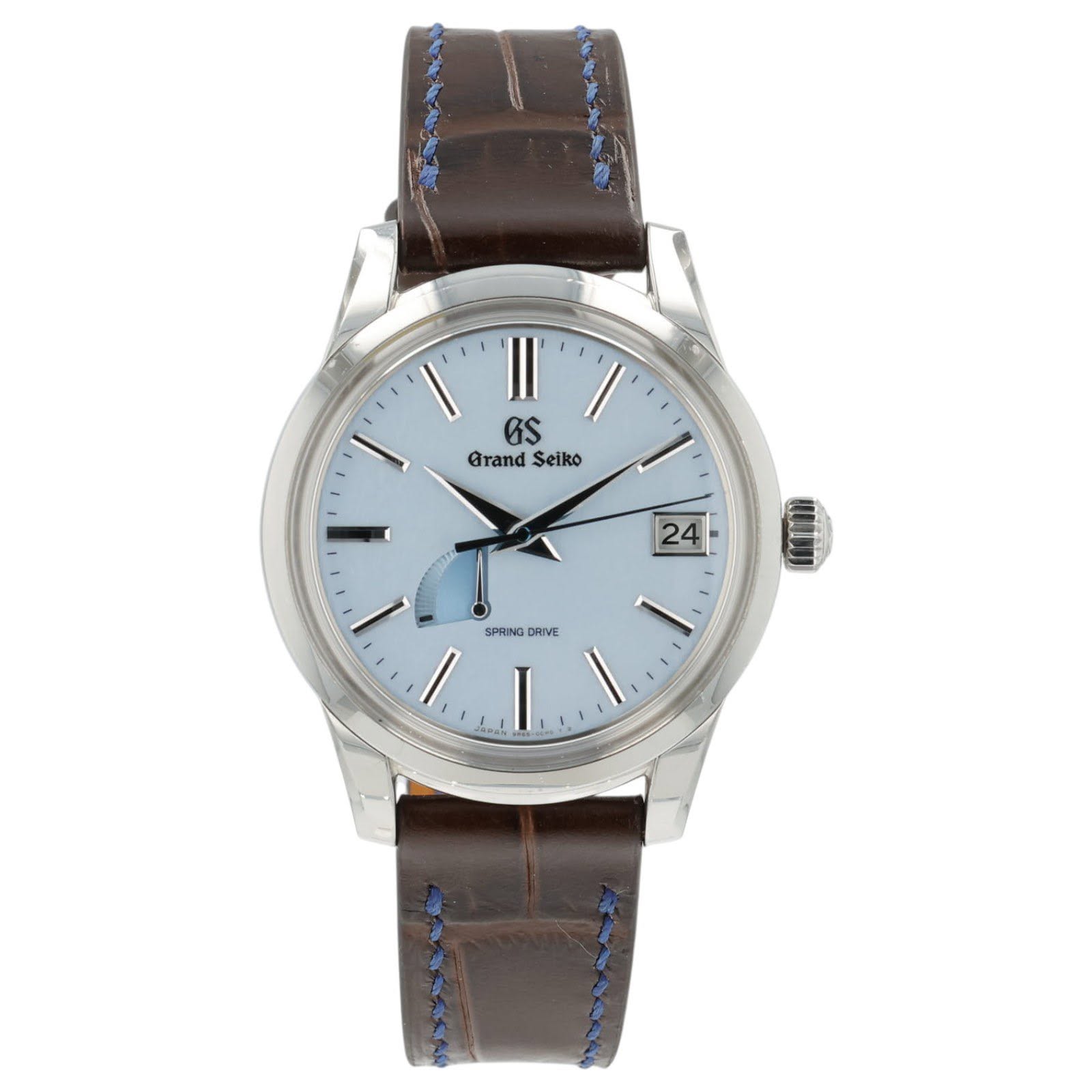 May be an image of wrist watch and text that says '1 OS Grand GrandSeiko Seiko 24 SPRING PRNGDRIVE DRIVE'