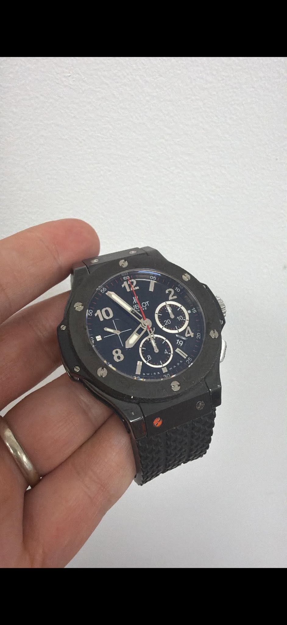 May be an image of digital watch and text