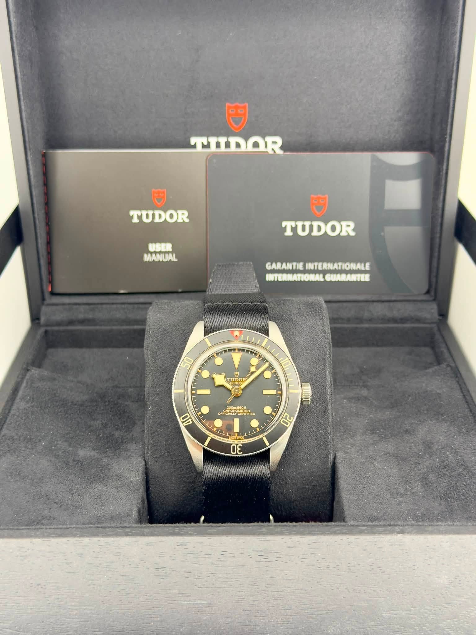 May be an image of wrist watch and text that says '巴 TIIDOR TUDOR MANUAL USER MANUAL TUDOR GARANTIEINTERNATIONALE GARANTIE INTERNATIONALE INTERNATIONAL GUARANTER 7午室 番界 매일 50…