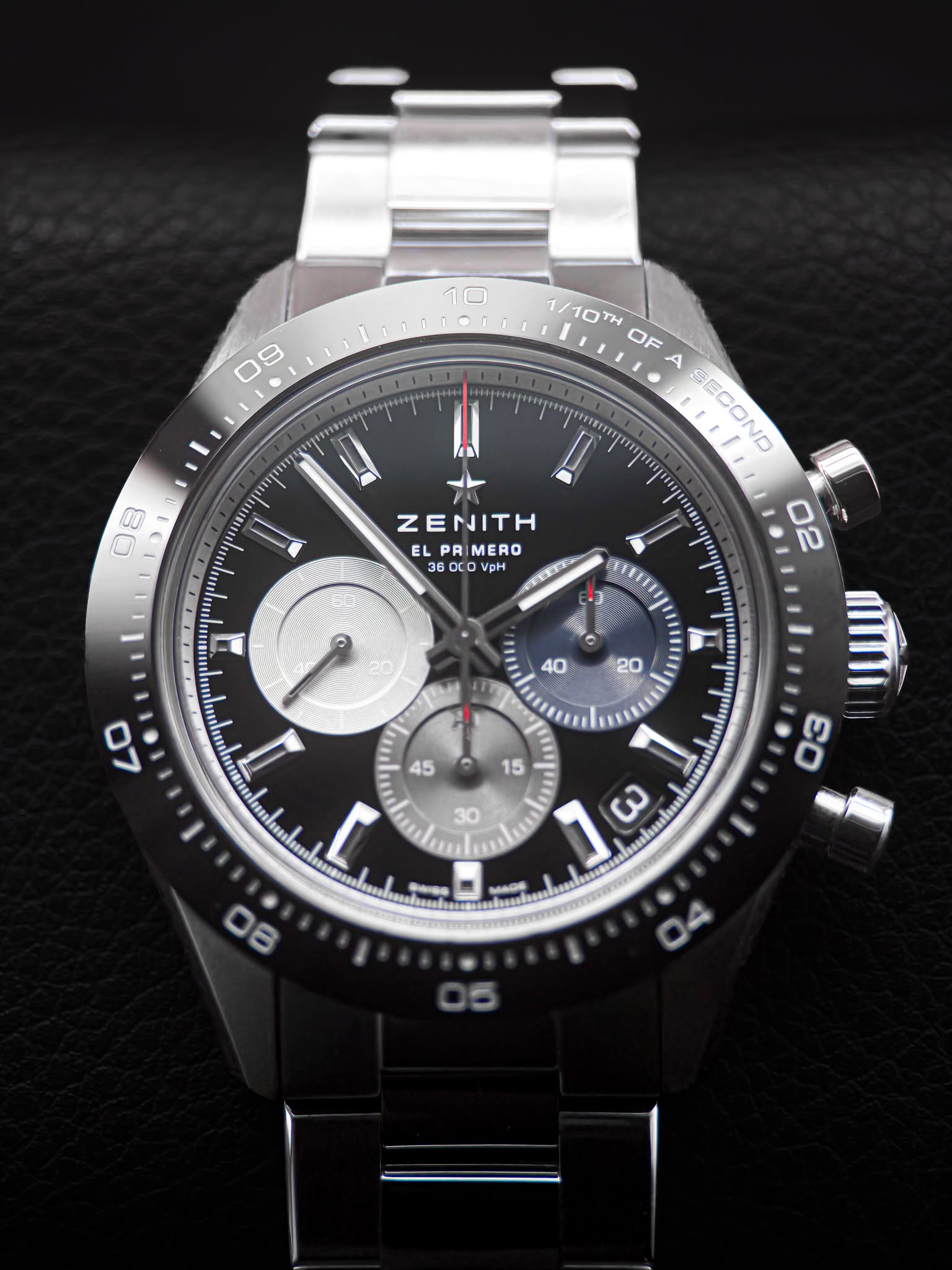 May be an image of wrist watch and text that says '10 09 9 t11999 1/10TH OF A SECOND |" 111 หมุง - 08 N ZENITH EL PR PRI IMERO 360C0VpH pH pH BOC D 02 新 ー ا 印 手美 aN 40 20 <0 45…