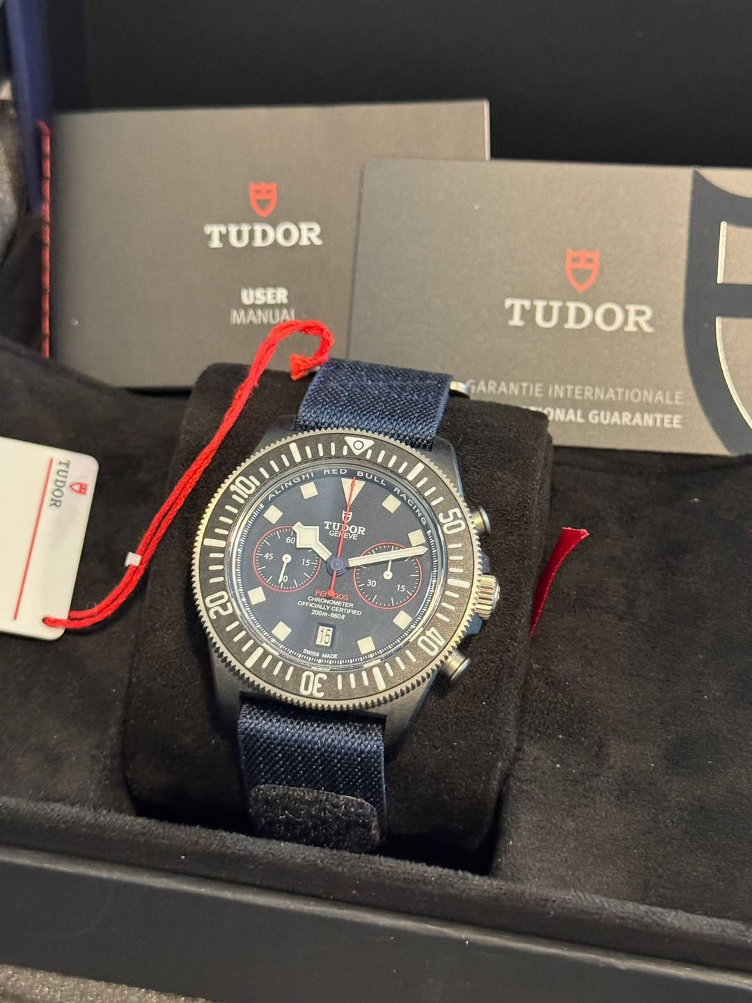 May be an image of wrist watch and text that says 'TUDOR USER MANUAL TUDOR TUDOR D0 タ O RED GARANTIE INTERNATIONALE ONAL GUARANTEE 10 ULL AC TU CEM POR AD 3 60 1ဖး 5 15 15- -٢…